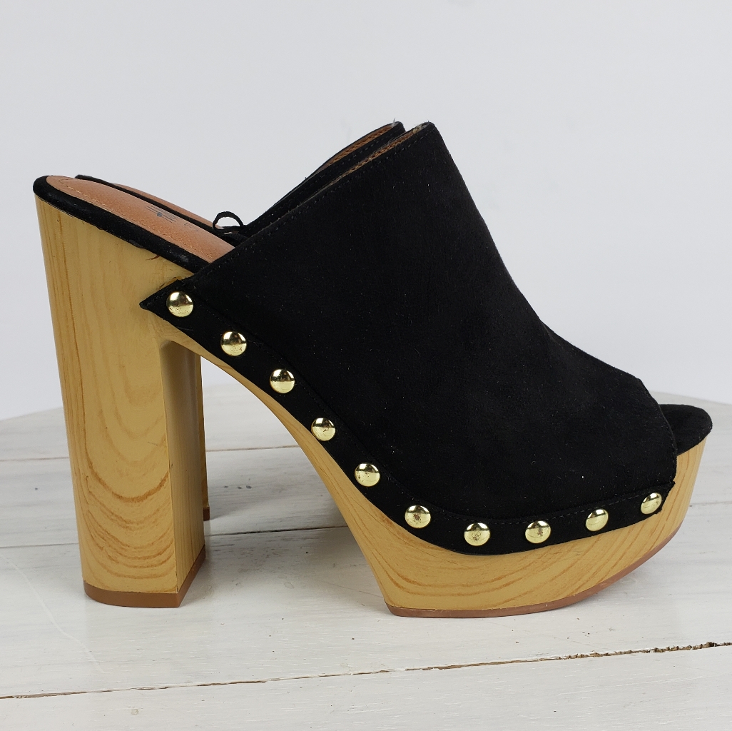 221git H&M Studded Platform Mules Slides 7 Mules